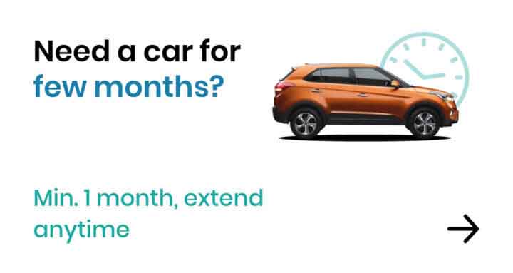 car rental for few month