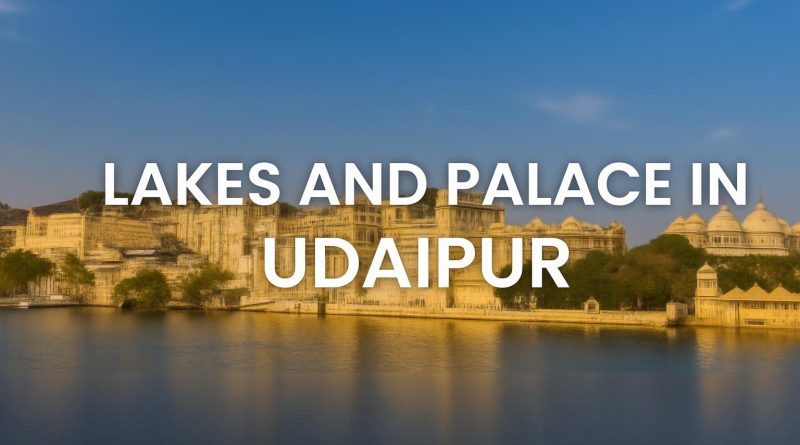 lakes and palace in Udaipur
